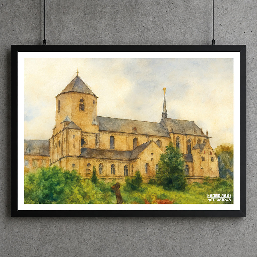 Poster Münster St. Vitus - Aquarell